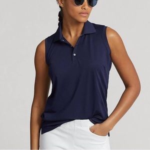 Vintage Tommy Hilfiger Golf Navy Sleeveless Polo Top